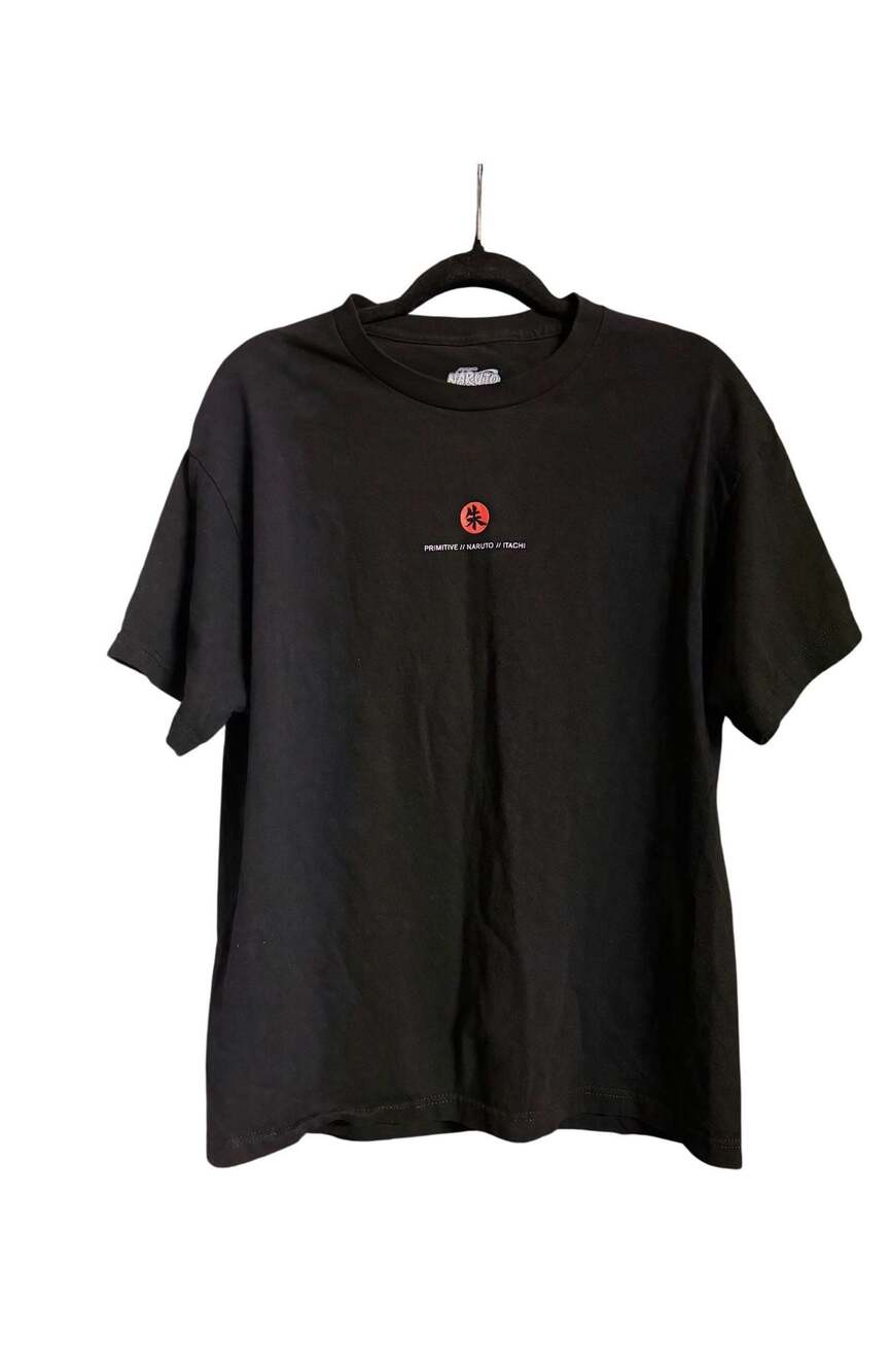 Primitive x Naruto Shippuden Itachi Crows Black Short Sleeve T-Shirt